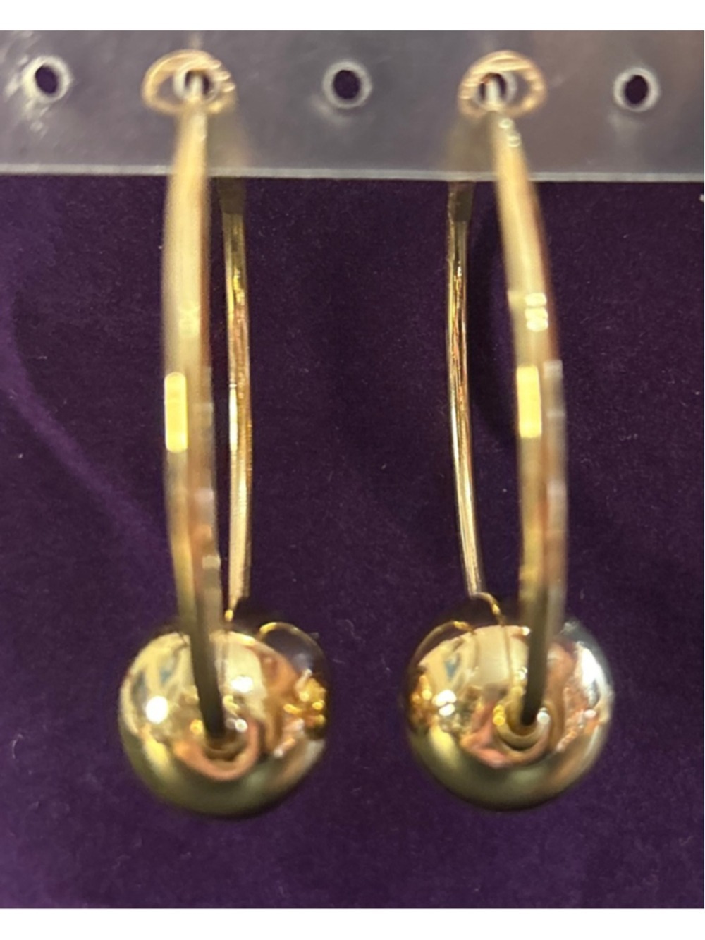 Women's Joan Rivers Gold Tone Hoop Earrings One Size - Picture 3 of 5